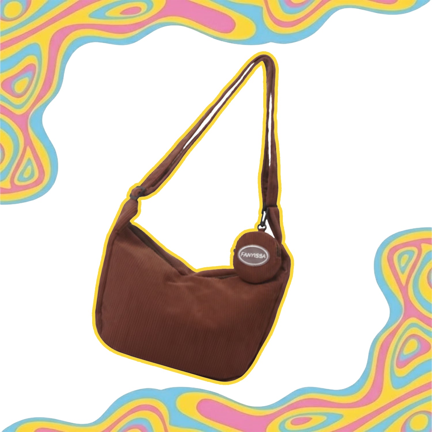 Retro Corduroy Messenger