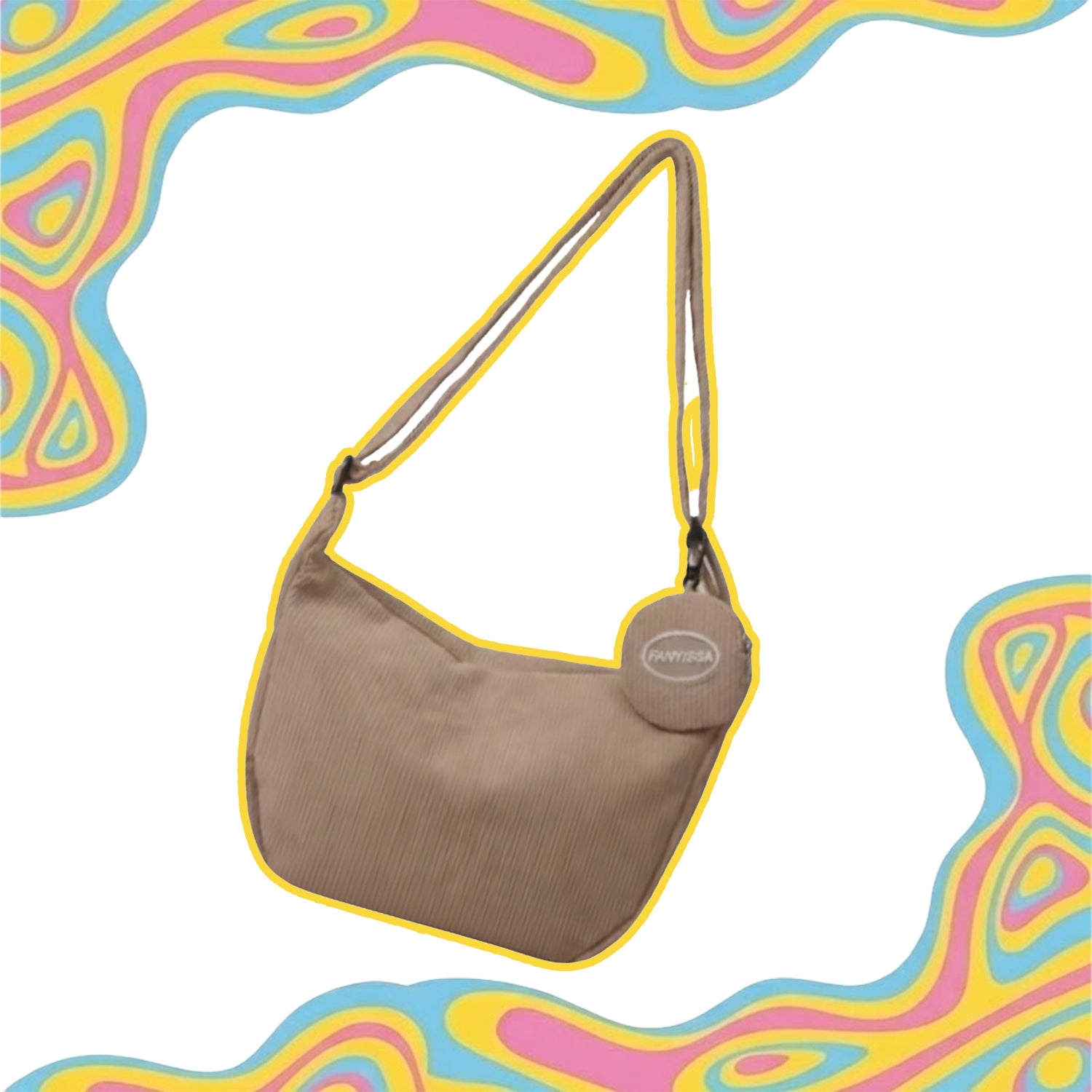 Retro Corduroy Messenger