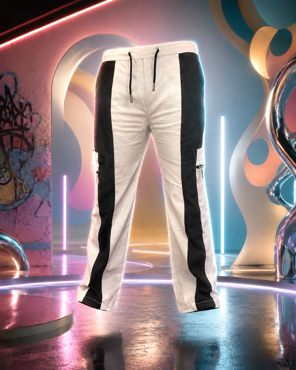 FUNKLINE JOGGERS - B&W - V1