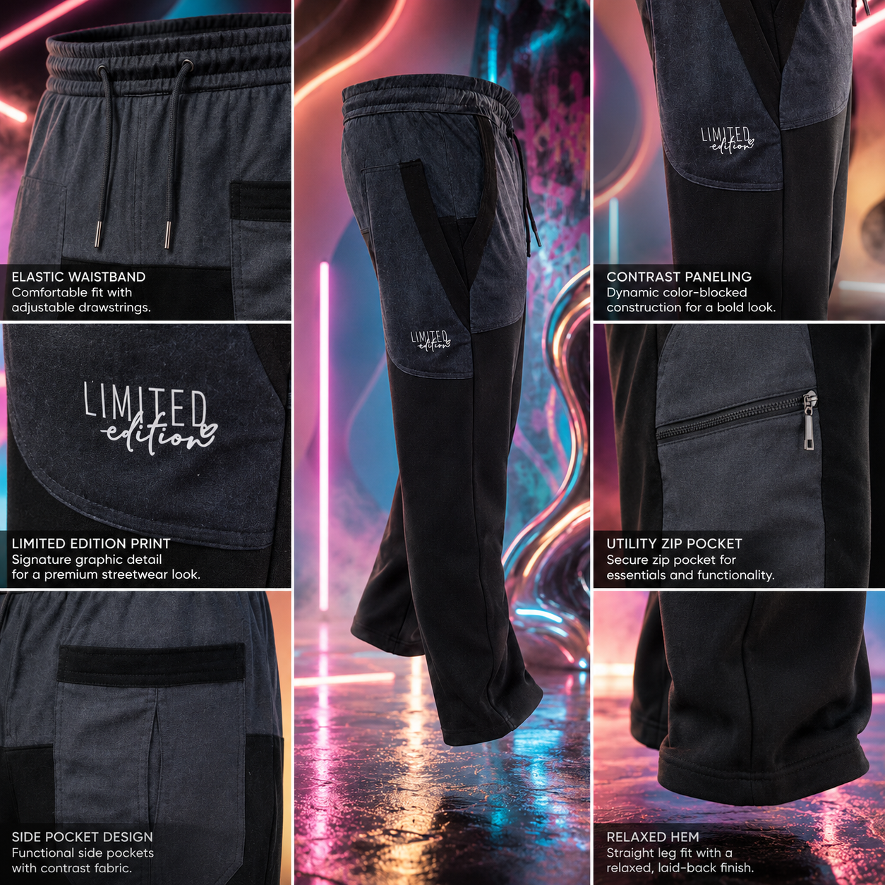 SHADOW JOGGERS - BLACK