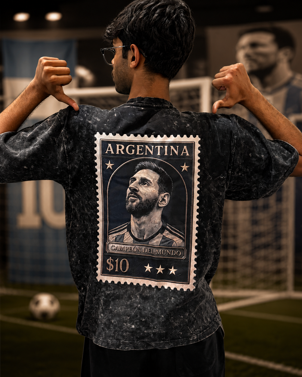 ARGENTINA- ACID WASH DROP SHOULDER |
