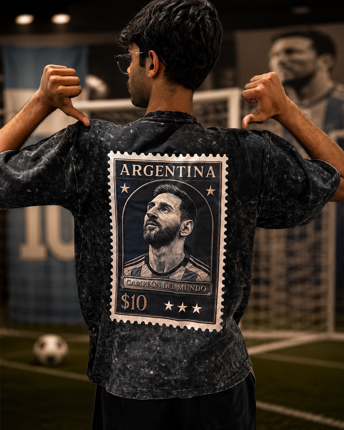 ARGENTINA- ACID WASH DROP SHOULDER |
