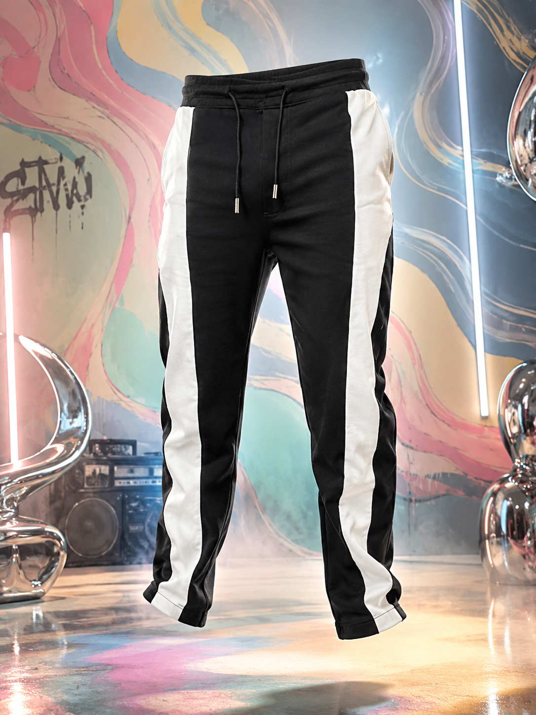FUNKLINE JOGGERS - B&W - V2