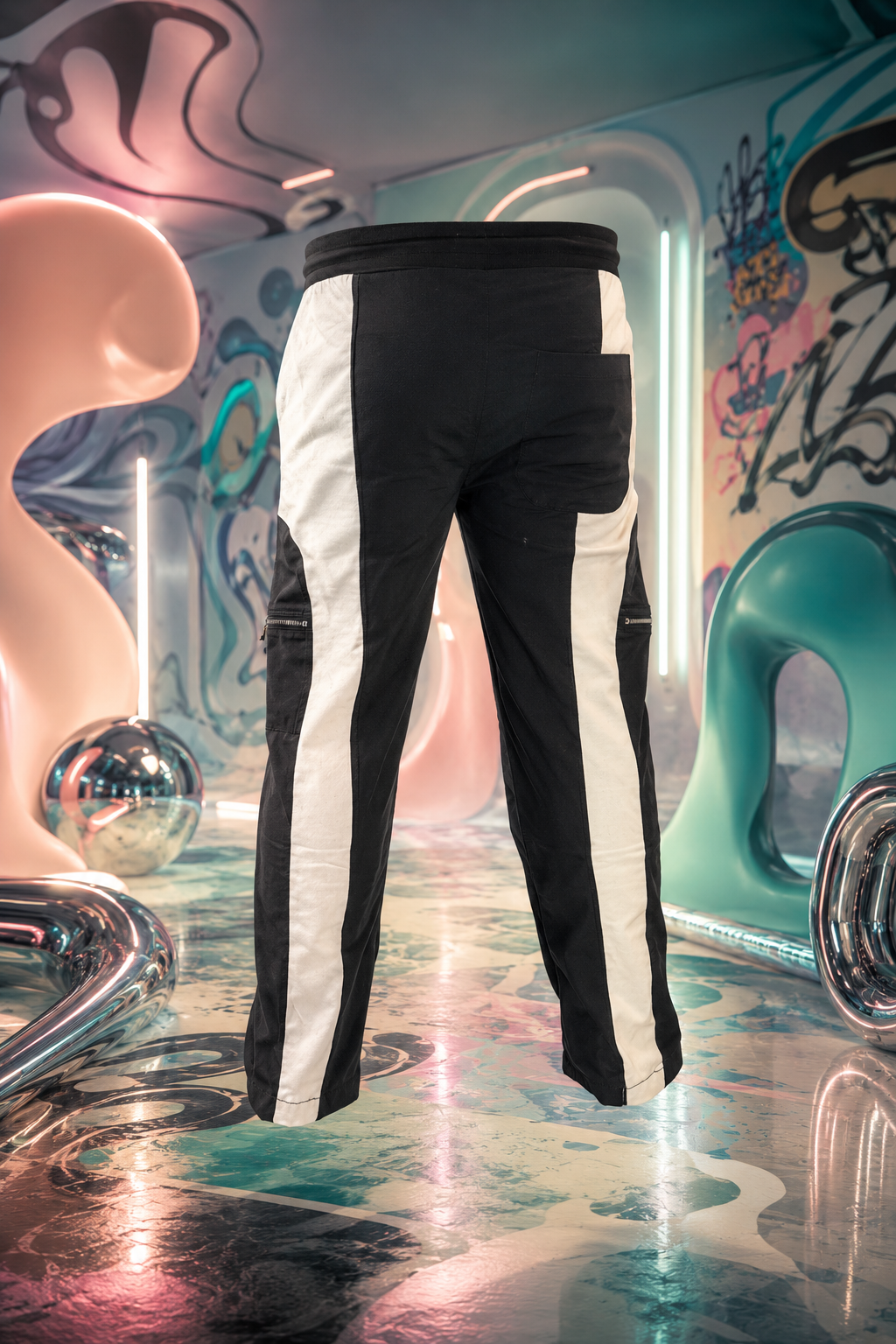 FUNKLINE JOGGERS - B&W - V2