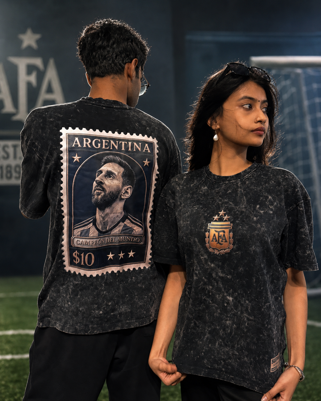 ARGENTINA- ACID WASH DROP SHOULDER |